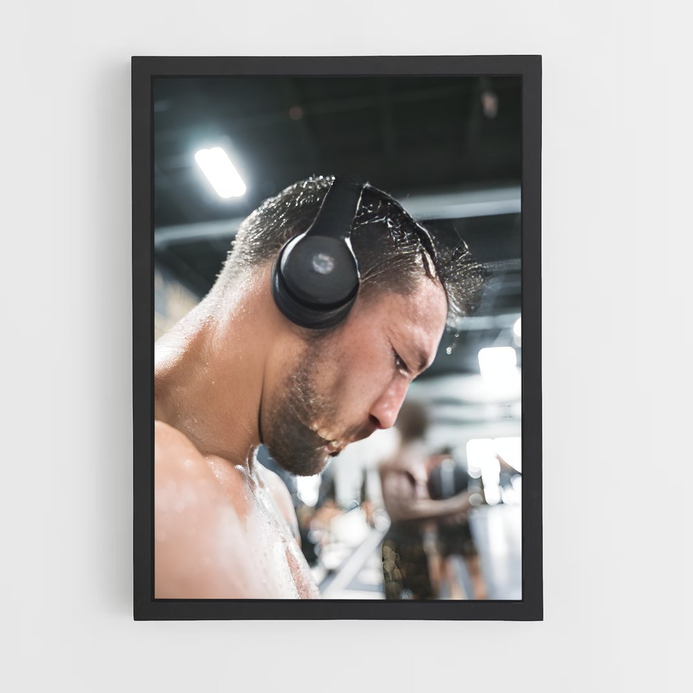 Poster Beats & Muscles – affiche MMA (vue 2)
